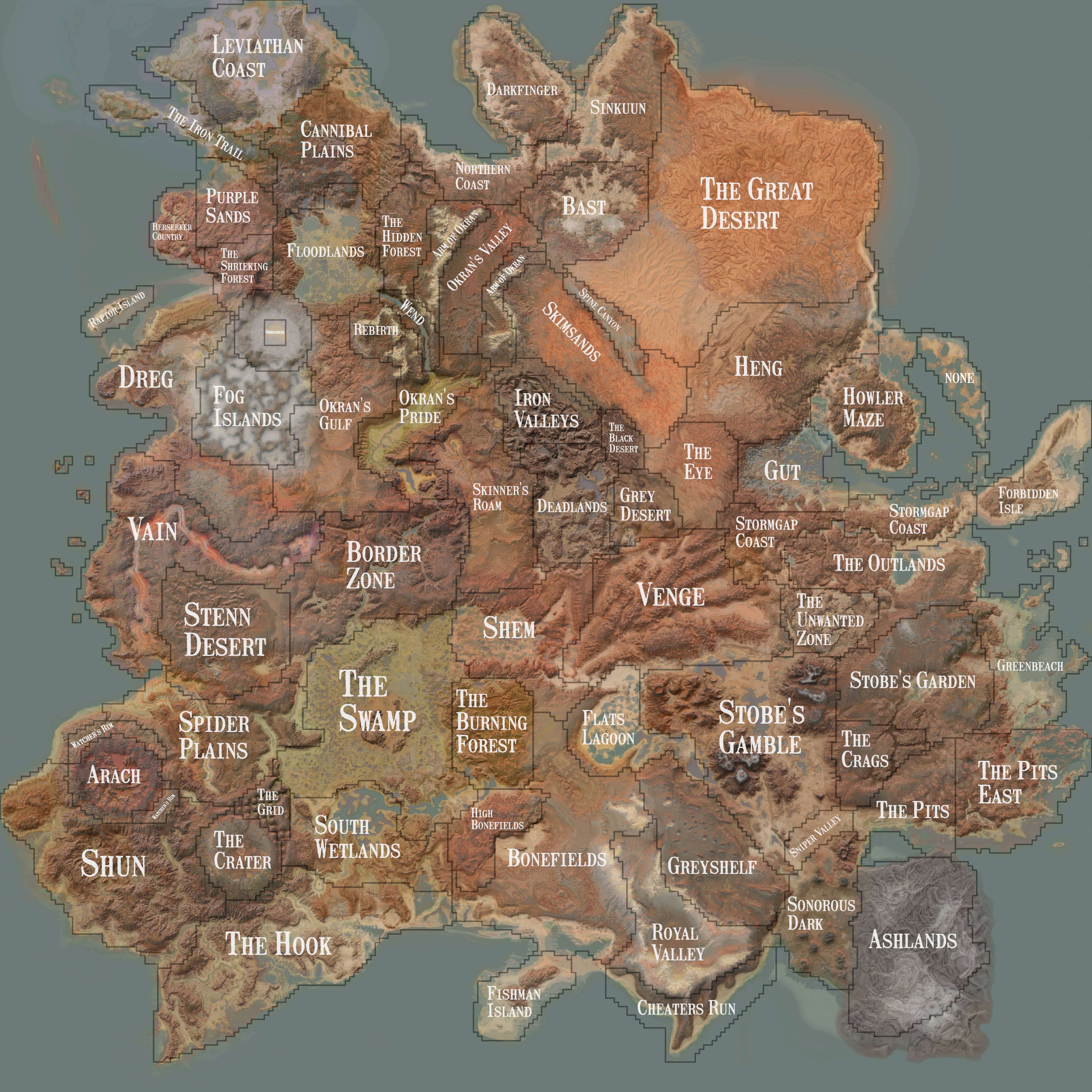 Kenshi Map (All Locations and Zones)