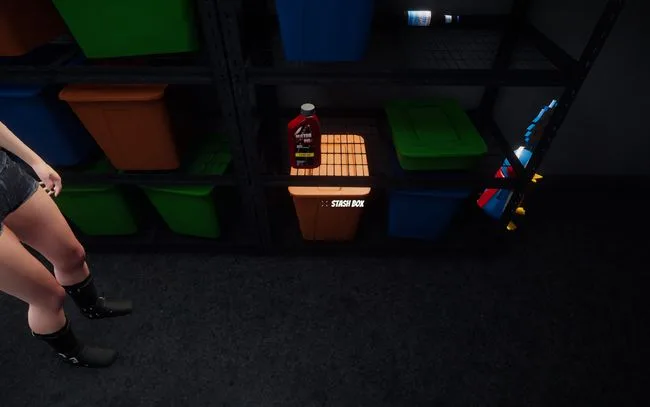 2. Where is the stash box?