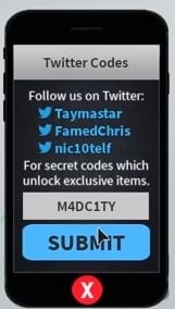 Codes For Mad City