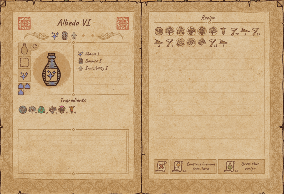 Potion Craft: Potions for Alchemy Machine