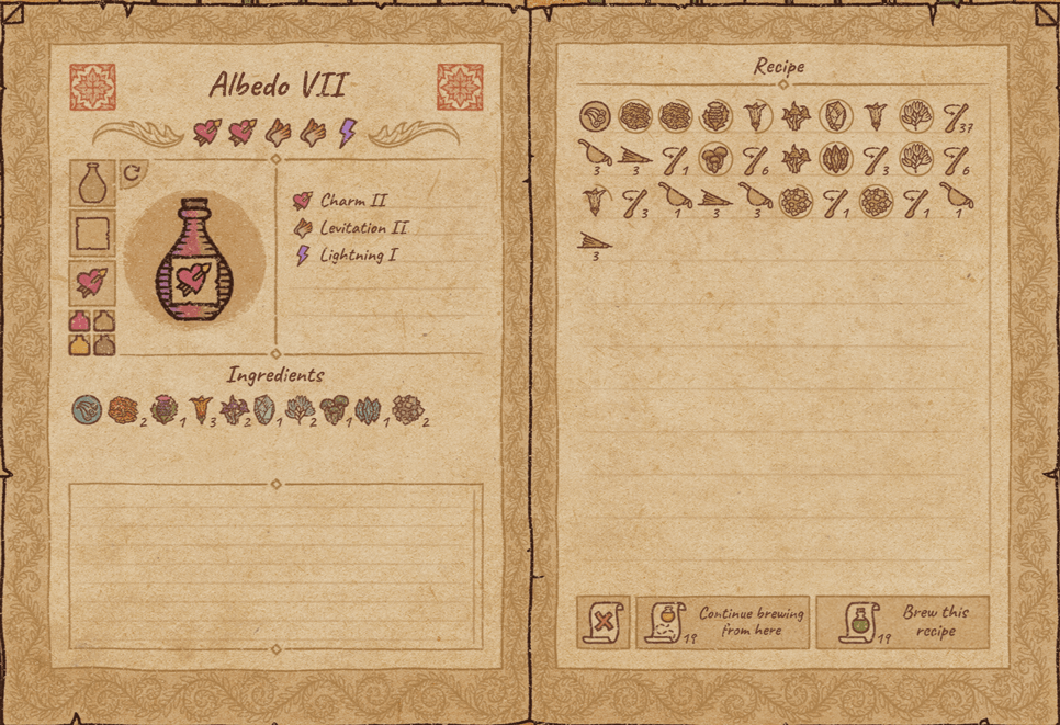 Potion Craft: Potions for Alchemy Machine