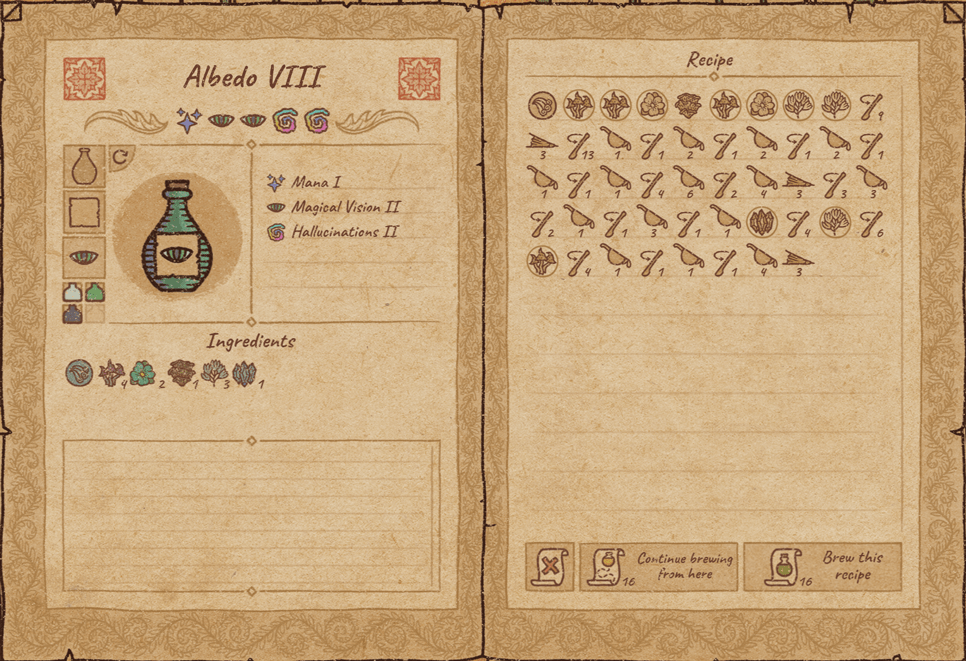 Potion Craft: Potions for Alchemy Machine