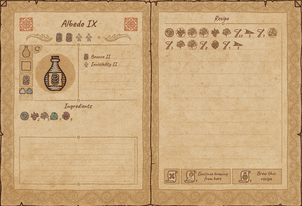 Potion Craft: Potions for Alchemy Machine