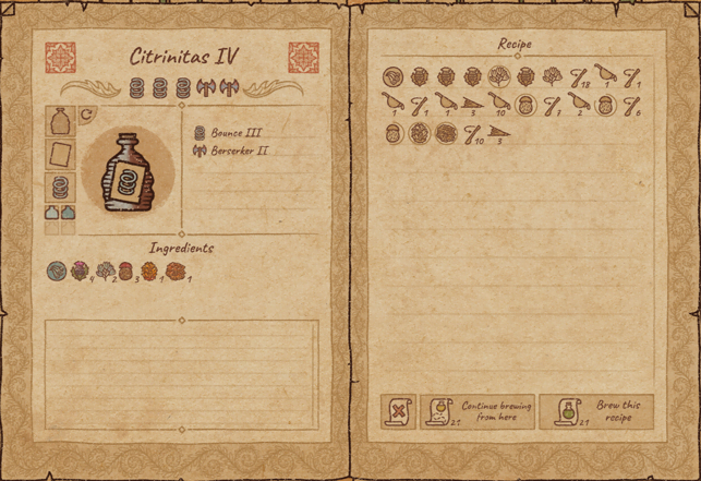 Potion Craft: Potions for Alchemy Machine