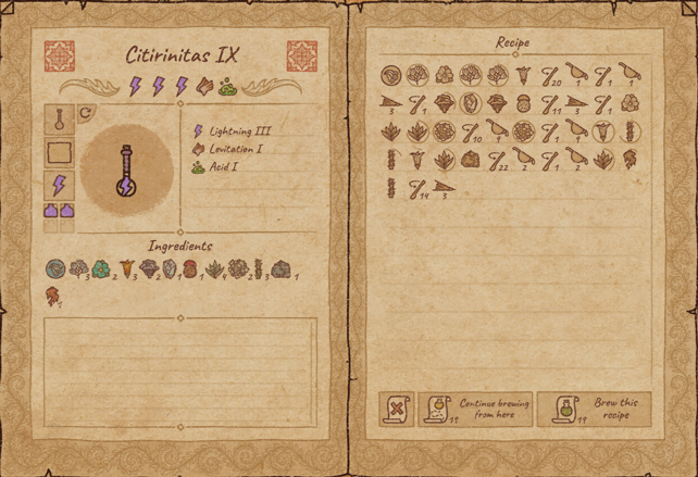 Potion Craft: Potions for Alchemy Machine