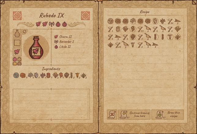 Potion Craft: Potions for Alchemy Machine