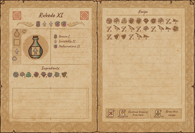Potion Craft: Potions for Alchemy Machine