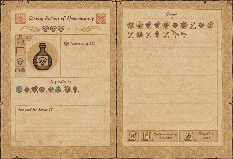 Potion Craft: Potions for Alchemy Machine