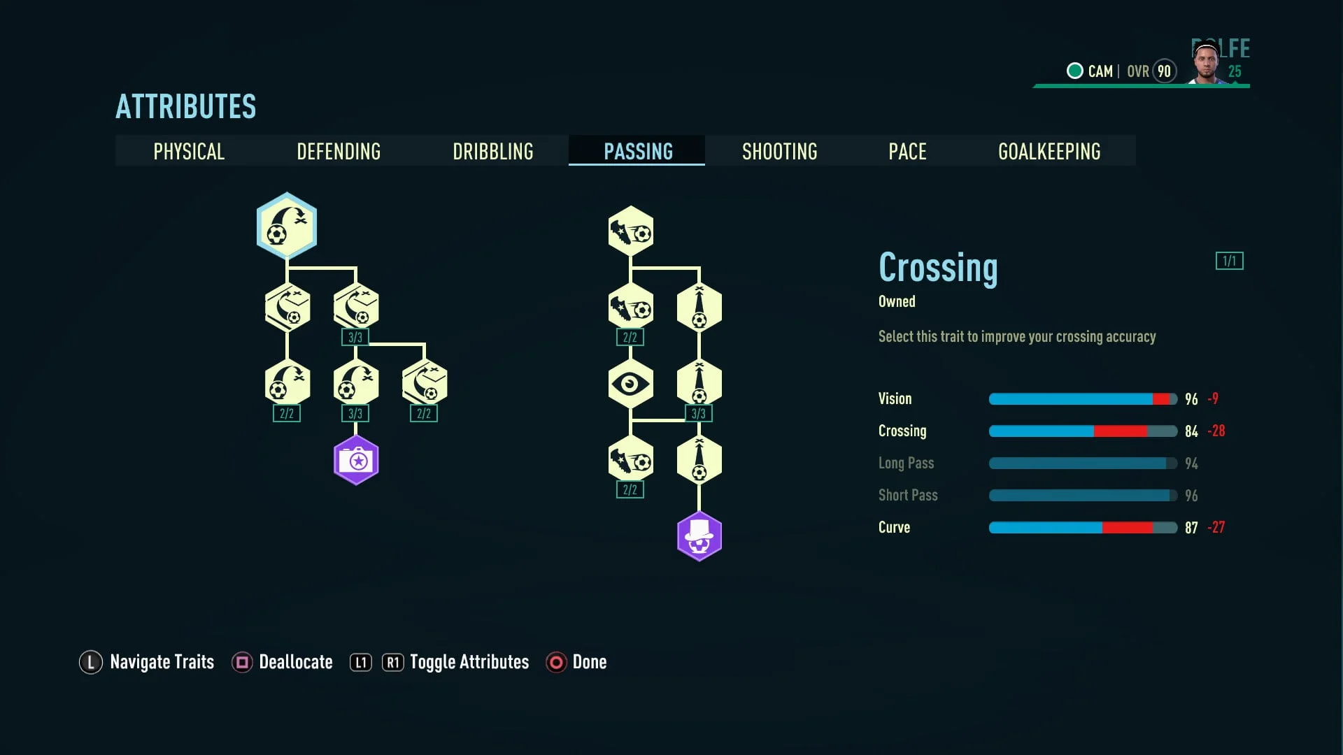 90 Overall CAM ( PLAYER CAREER MODE GUIDE )-1