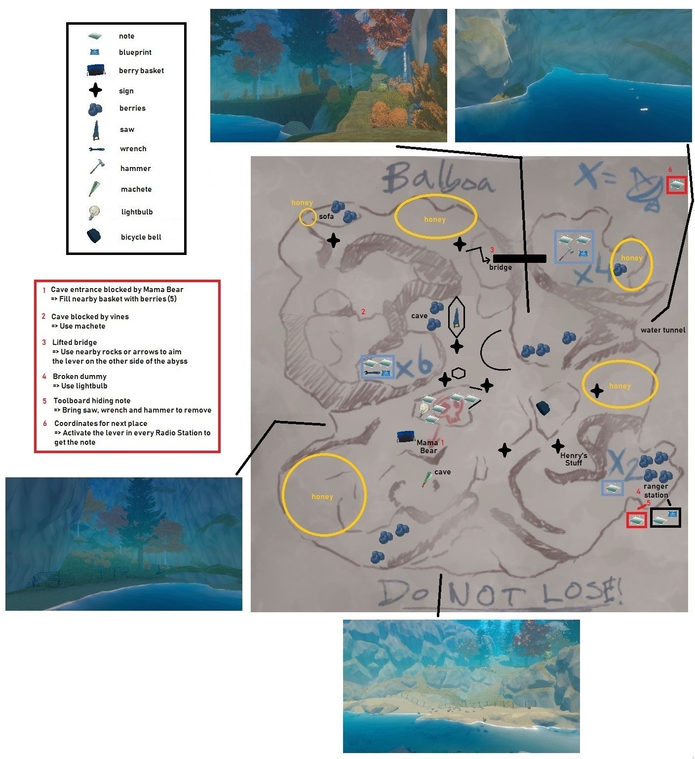 Raft Balboa Map