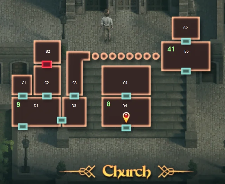 Treasure of Nadia Chest, Key & Kamasutra Locations