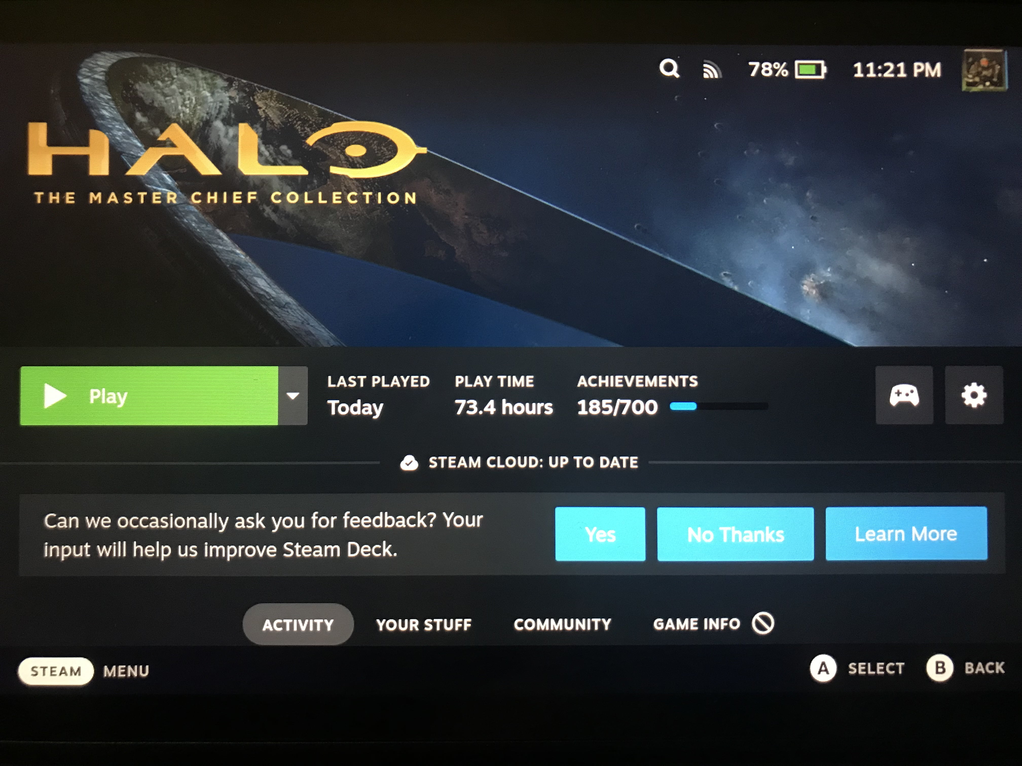 Halo MCC Steam Deck Setup