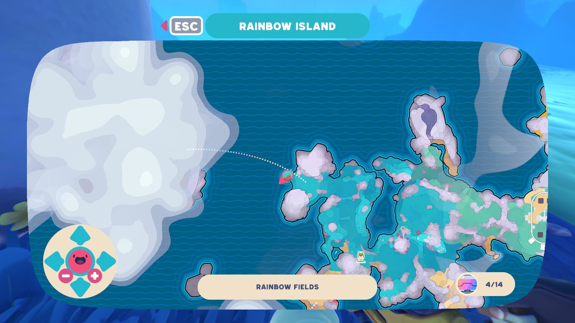 All Rainbow Fields Map Data Node locations in Slime Rancher 2 - Gamepur