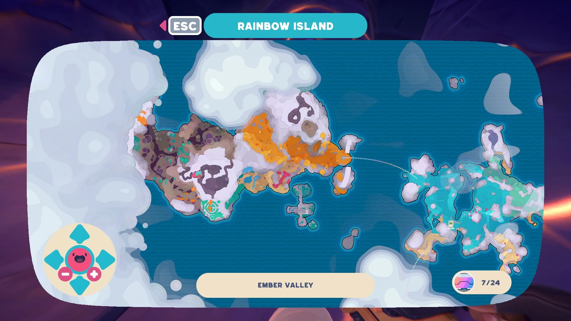 All Ember Valley Map Node locations in Slime Rancher 2 - Gamepur