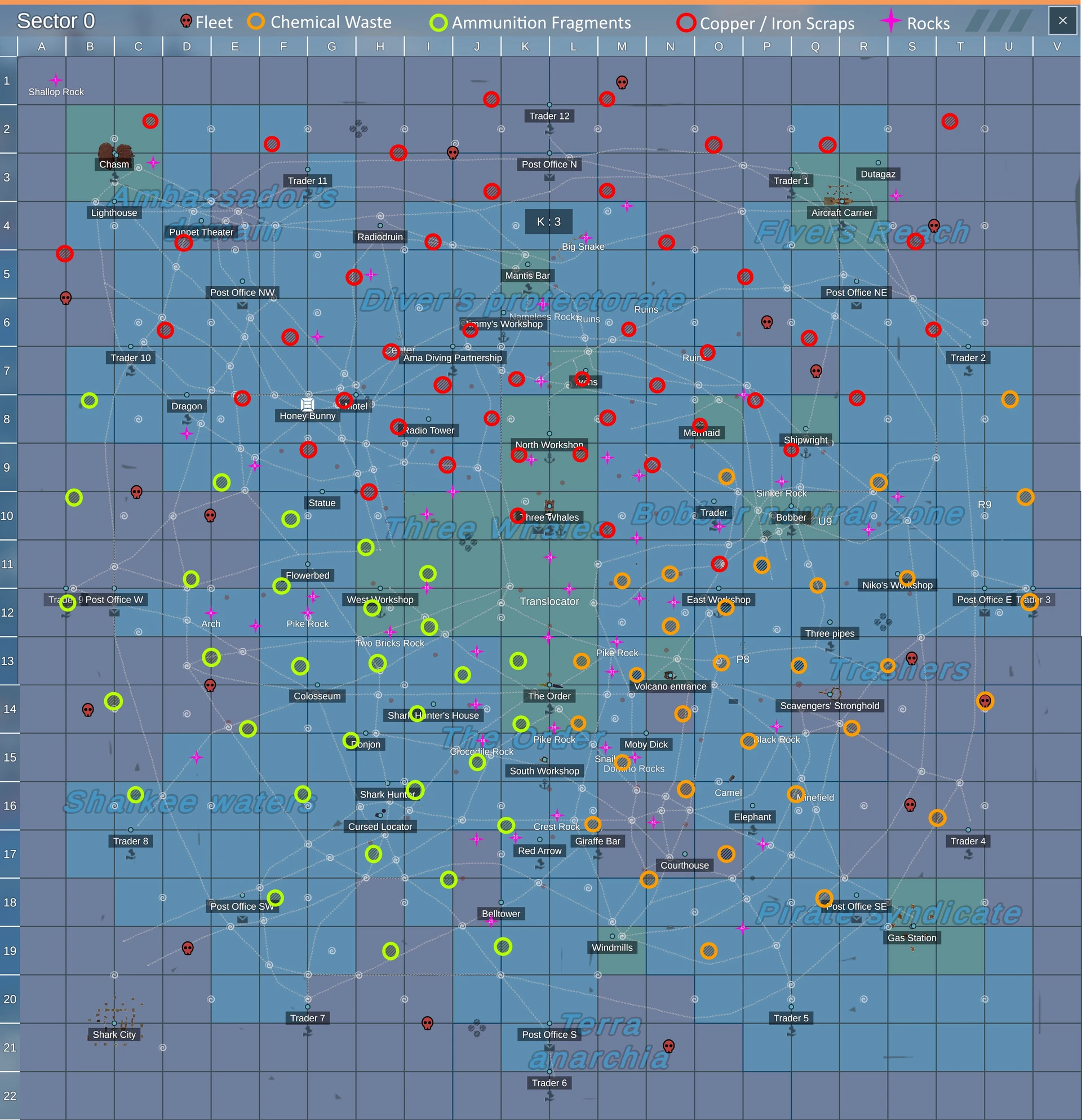 Age of Water: Ship Locations