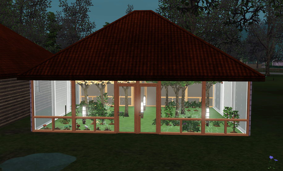 How to Build a Greenhouse in The Sims 3 Seasons - Indoor Trees & Sprinklers