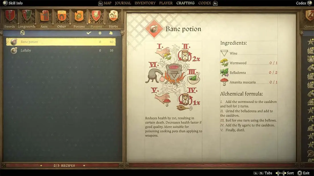 Kingdom Come Deliverance 2 Alchemy Recipes Guide