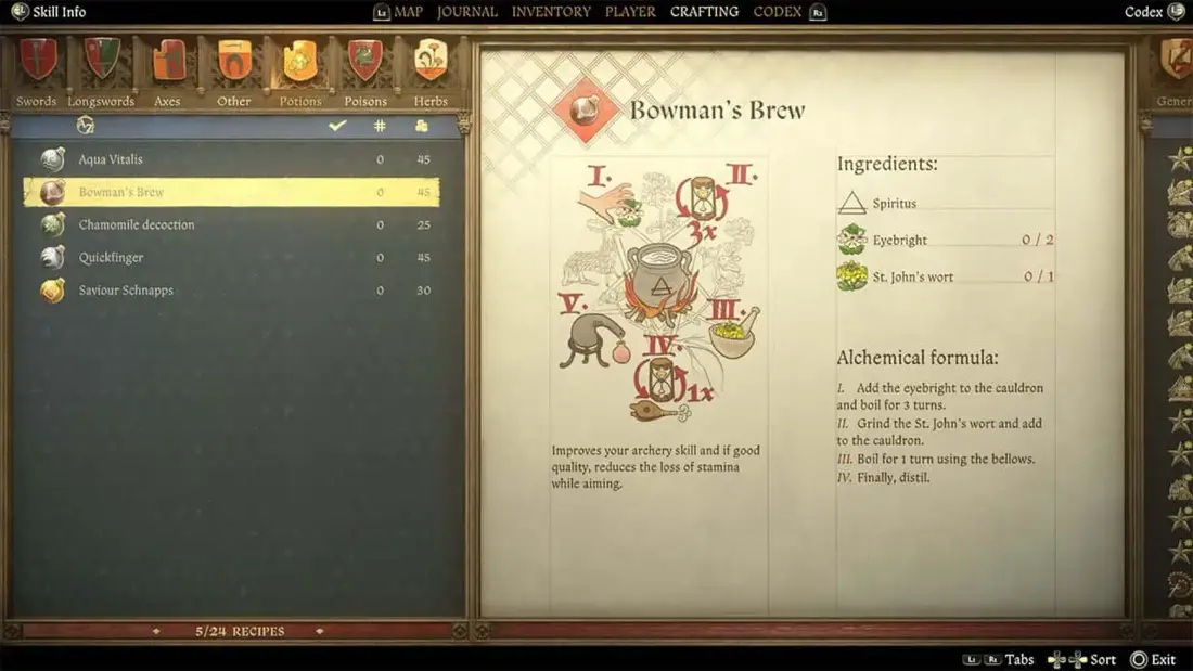Kingdom Come Deliverance 2 Alchemy Recipes Guide